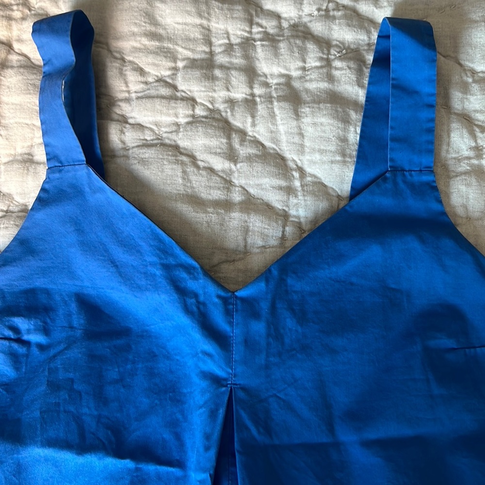 Everlane cotton midi dress size 4, blue